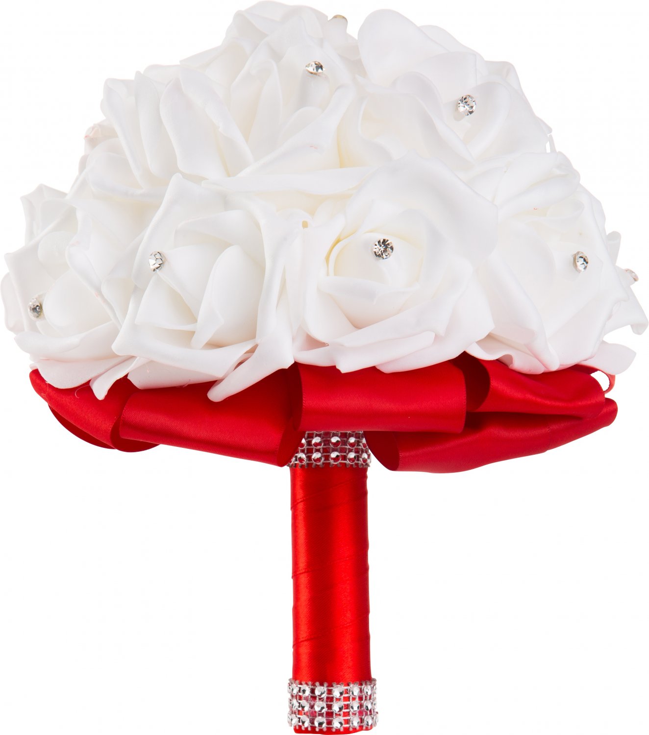 Handmade Red Wedding Bouquet by WorldofWeddings