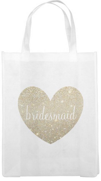 Reusable Tote Bag - Heart Fab Bridesmaid