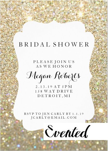 Invitation | Bridal Shower Day Fab - Gold (Qty 10)