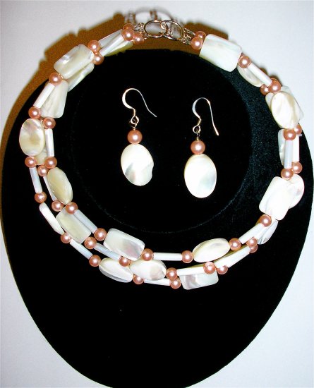 Gifts from the Sea - Designer Mother of Pearl Neclace Set