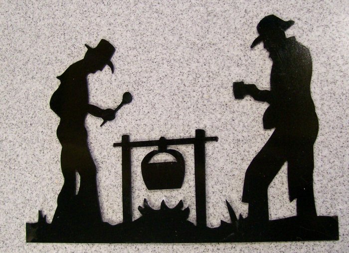 Two Cowboys and a fire