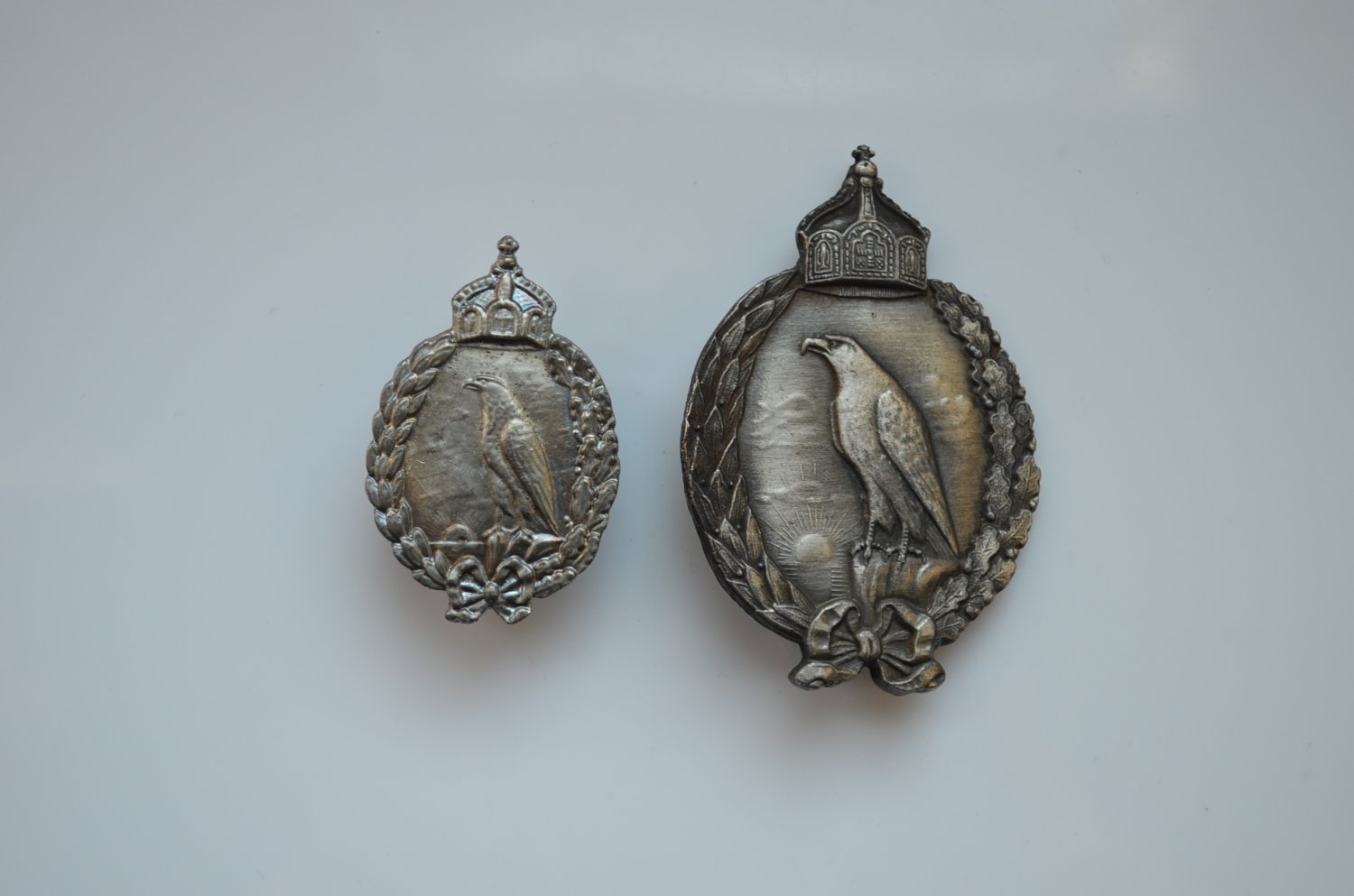 WWI TWO GERMAN IMPERIAL BADGES FOR NAVAL OBSERVERS