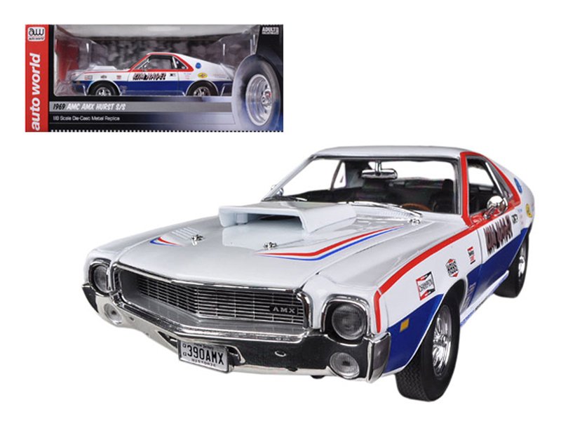 1969 AMC AMX S/S Kim Nagel Limited 1/18 Diecast Car Model by Autoworld