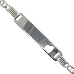 Sterling silver baby identification bracelet