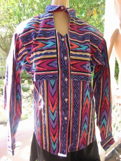 LOT .. 5 ..Western Urban cowgirl SHIRTS top Cape Rocky L