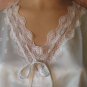 Avian Vintage Nightgown Babydoll aqua blue Satin Feminine Sexy NWT small