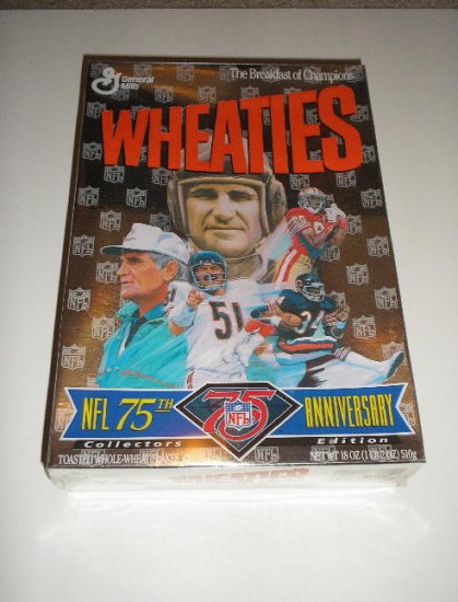 1994 NFL 75th Anniversary Wheaties Box Free Ship !!!!