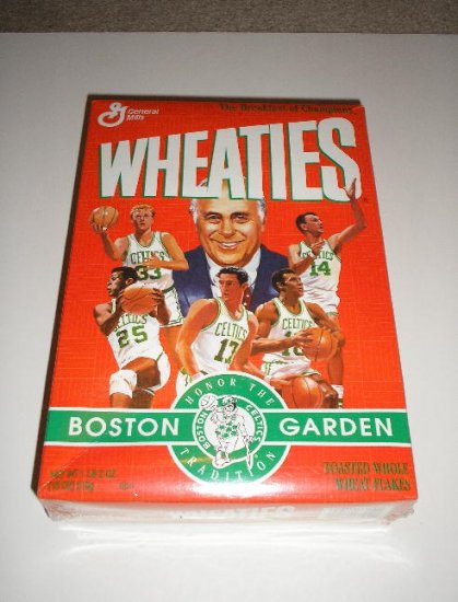 1995 Boston Celtic Wheaties Box Free Ship !!!!