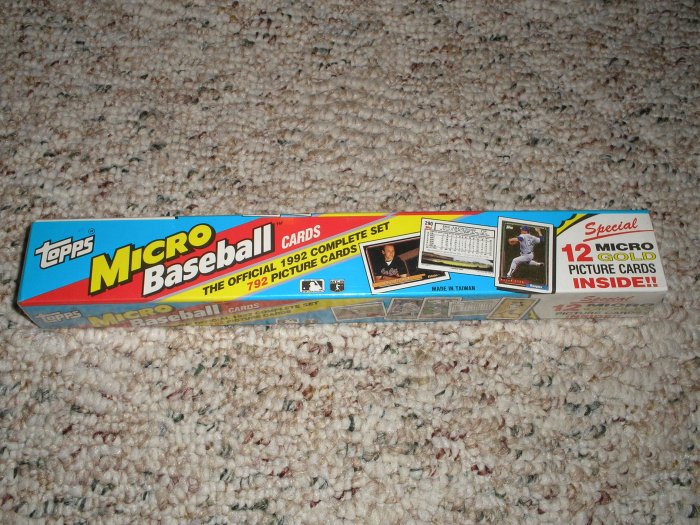 1992 Topps Micro Baseball Set