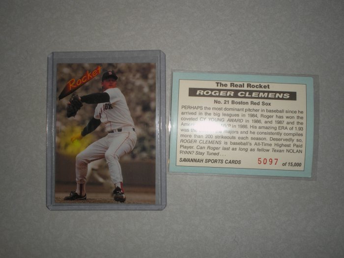 1989 Roger Clemens Savannah Sports Limited Ed