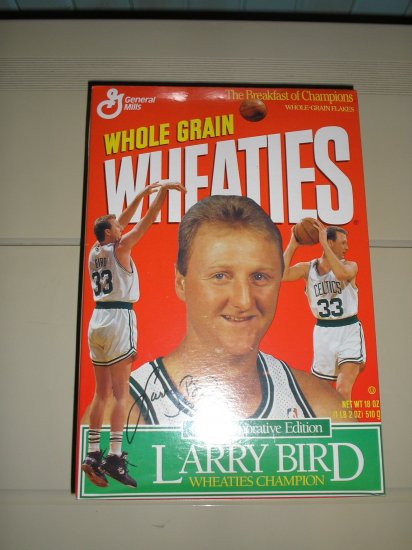 1993 Larry Bird Commemorative Wheaties Box. Free Shipping