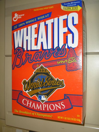 1995 Braves World Series Wheaties Box.