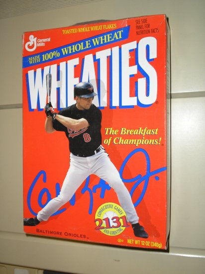 1995 Cal Ripken Jr. Wheaties Box..Hall of Fame Inductee