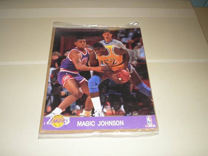 1990 Hoops Action Photos Magic Johnson 8 x 10