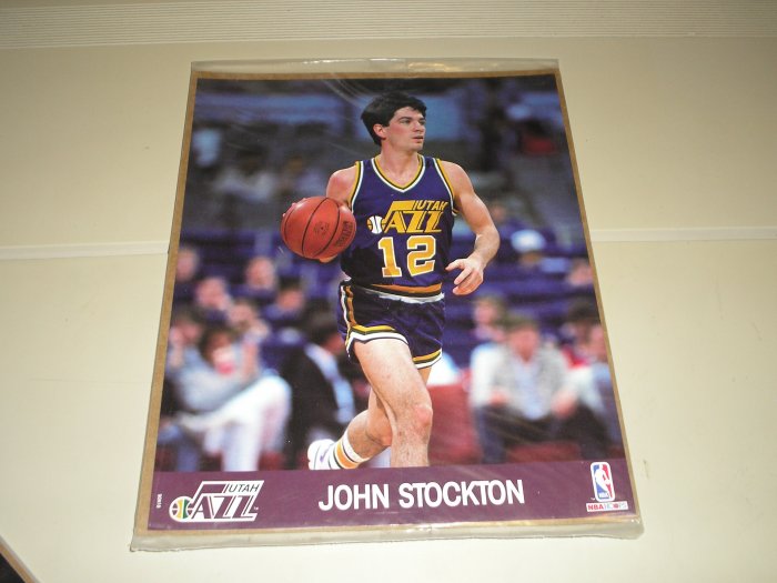 1990 Hoops Action Photos John Stockton 8 x 10