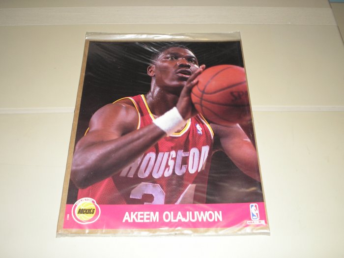 1990 Hoops Action Photos Akeem Olajuwon 8 x 10