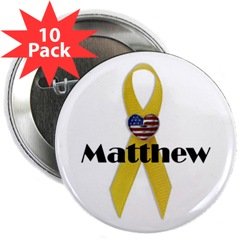 Custom (Yellow Ribbon) 2.25" Button (10 pack)