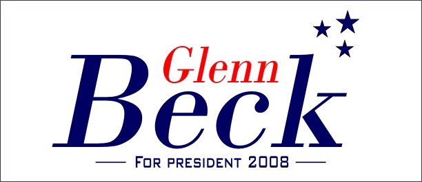 Official Glenn Beck for Presdent 2008 Bumper Sticker