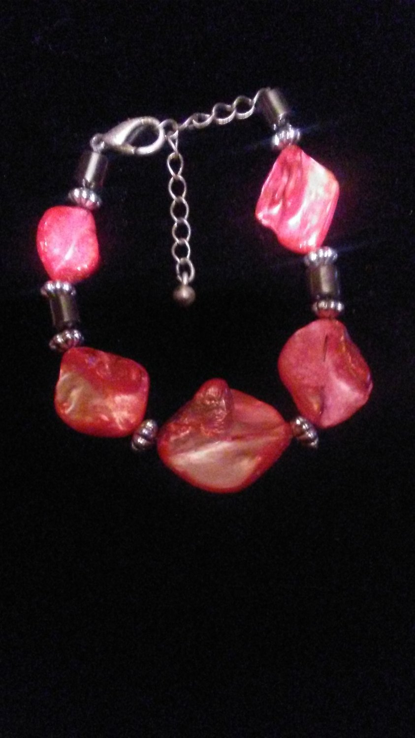 Hot Pink Shell Bracelet