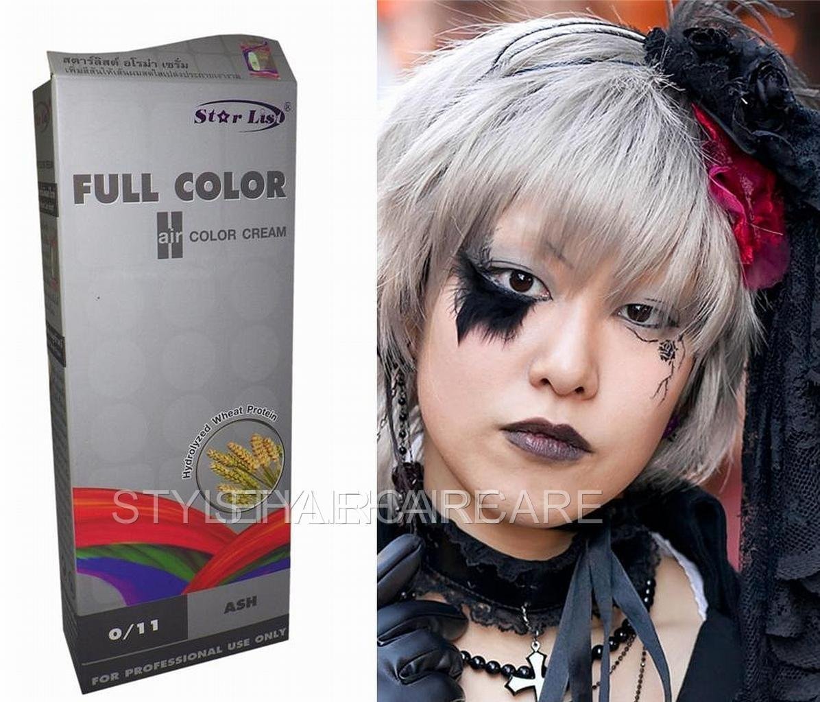 Premium Permanent Hair Colour Cream Dye Punk Goth 0/11 Silver Ash Grey GRAY
