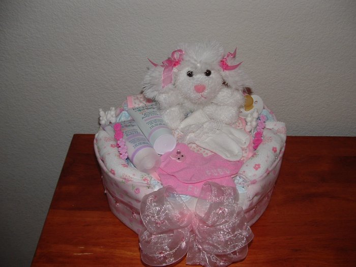 Baby Girl One Tier Cake
