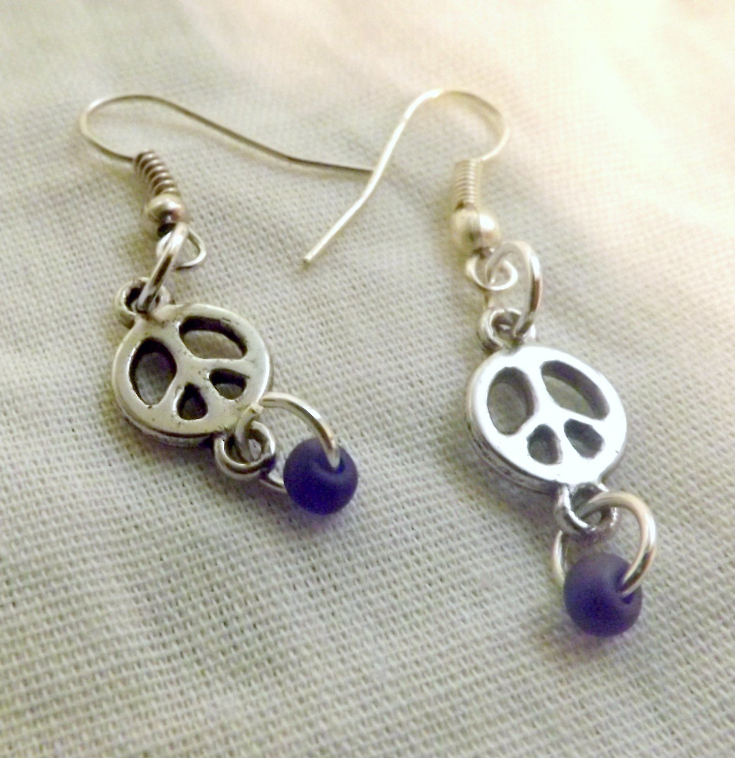 Tiny Peace Earrings