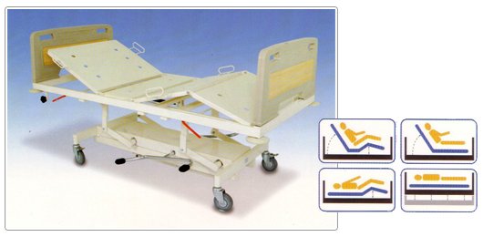 Hospital Beds : 4-Section/Double Fowler Positions
