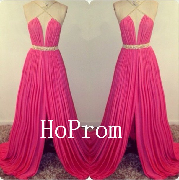 Fushica Chiffon Prom Dress,Long Prom Dresses,Evening Dress