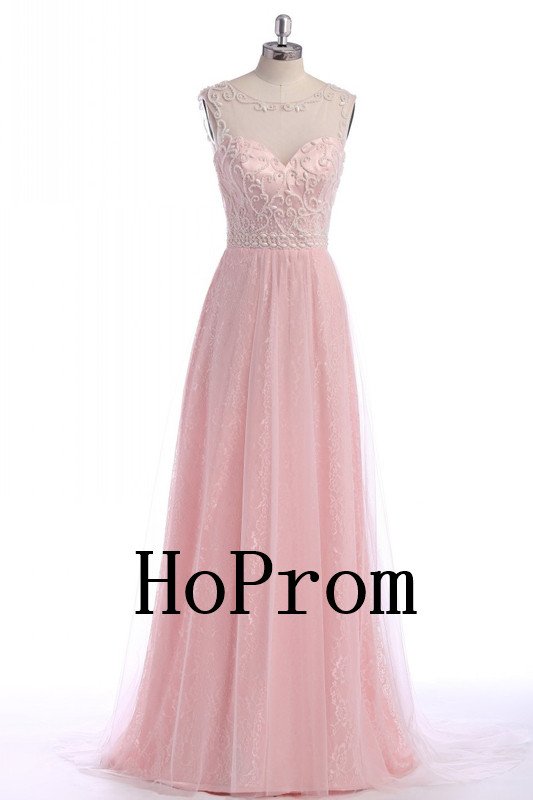 Lovely A-Line Prom Dress,Pink Prom Dresses,Evening Dress
