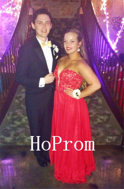 A-Line Sweetheart Prom Dress,Applique Prom Dresses,Evening Dress