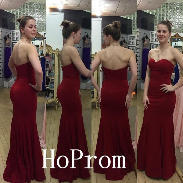 Simple Satin Prom Dress,Sweetheart Prom Dresses,Evening Dress