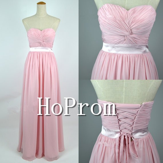 Simple Chiffon Prom Dresses,Bandage Prom Dresses