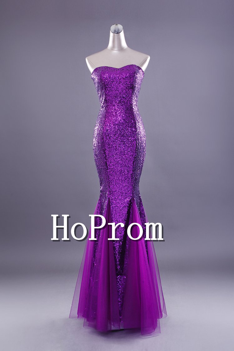 Sleeveless Sheath Prom Dresses,Sequins Prom Dresses