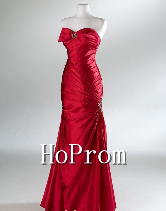 Strapless Satin Prom Dresses,Strapless Prom Dress