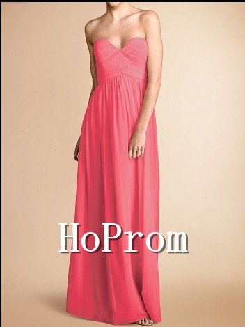 A-Line Chiffon Prom Dresses,Strapless Prom Dress