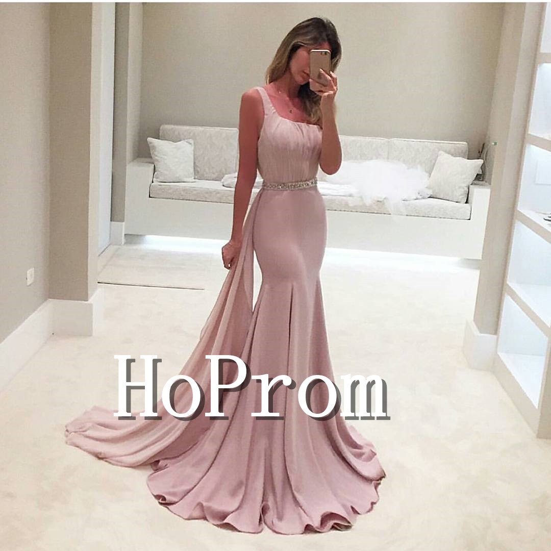 One Shoulder Prom Dress,Mermaid Long Prom Dresses