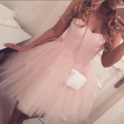 Sweetheart Homecoming Dressï¼ Pink Homecoming Dresses