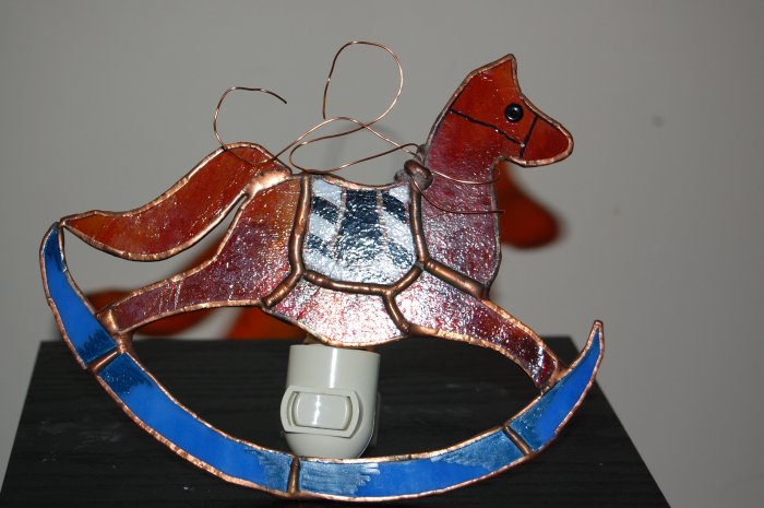Horse slides nightlight