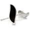 Children's Jewelry Black Onyx Inlay Sterling Silver Earrings/ Free Shipping
