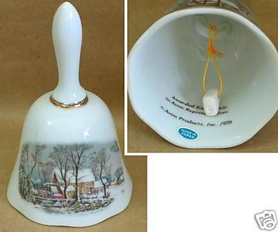 1978 Vintage Avon Award Currier & Ives Bell