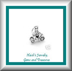Children's Jewelry Cinderella's Carriage Sterling Silver Necklace/ Free Shipping