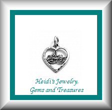 Childrens Jewelry #1 Daughter Heart Sterling Necklace/ Free Shipping