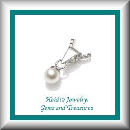 Baby/Children's Jewelry White Pearl Sterling Silver Necklace/ Free Shipping