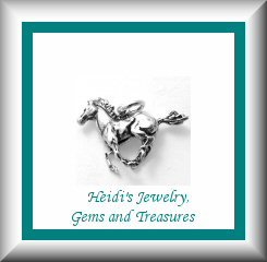Children's Jewelry Galloping Mustang Sterling Silver Necklace/ Free Shipping