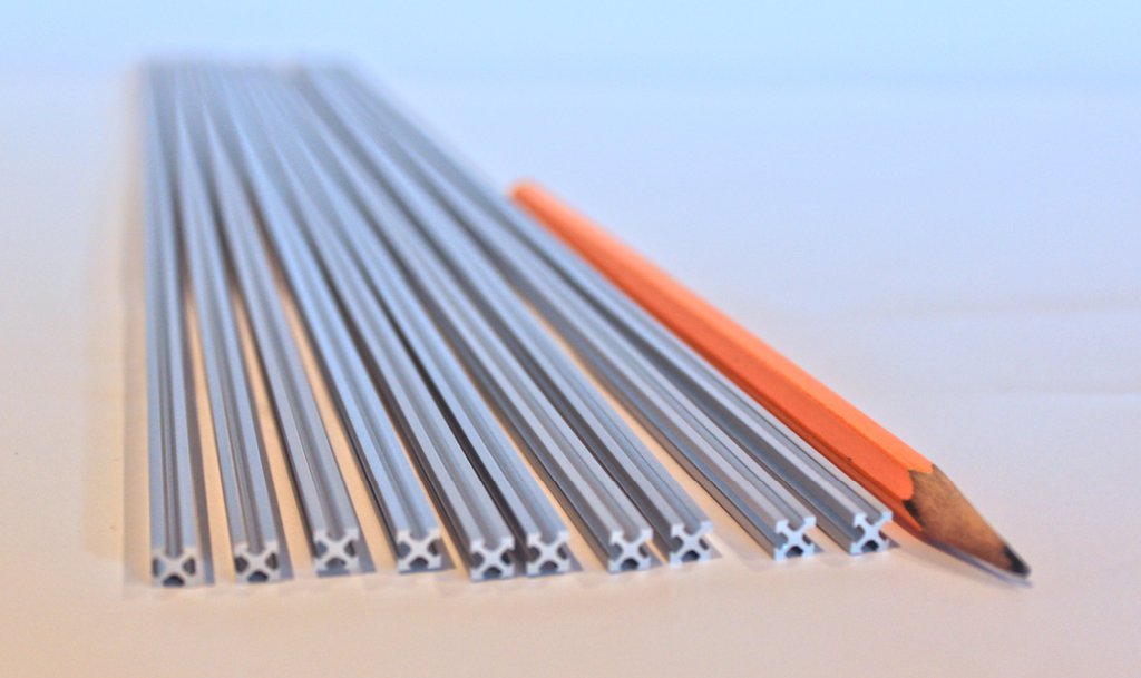 NanoBeam 30cm long t-slot extruded aluminum