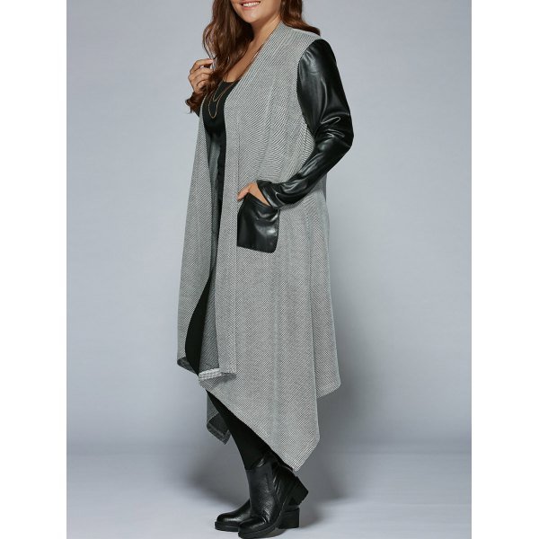 Patchwork Asymmetrical Coat