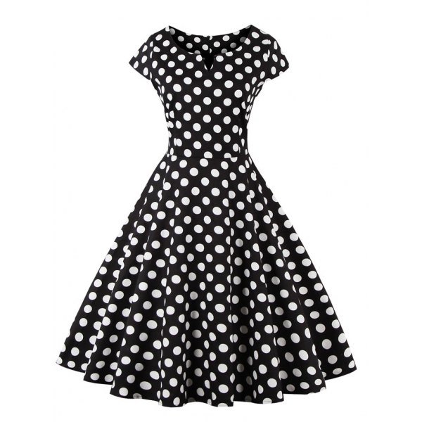 Style Polka Dot Pattern Dress
