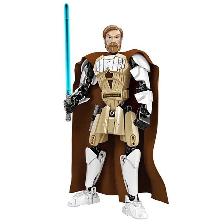 Star Wars Obi Wan Kenobi Jedi Warrior Light Saber Lego Compatible Figure