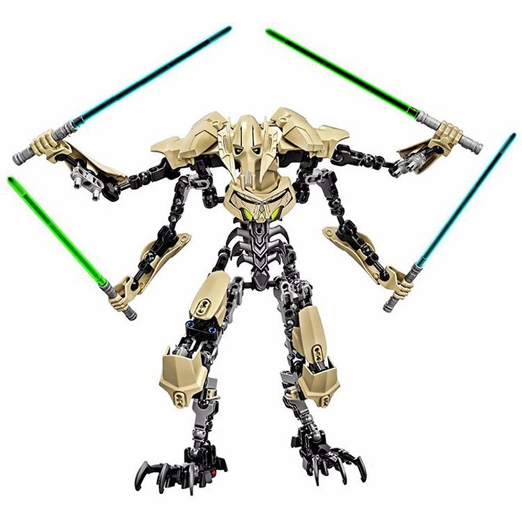 Star Wars General Grievous Jedi Warrior Lego Compatible Toy