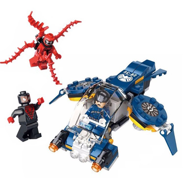 Iron Man Spiderman Carnage Shield Sky Attack Lego Compatible Minifigure